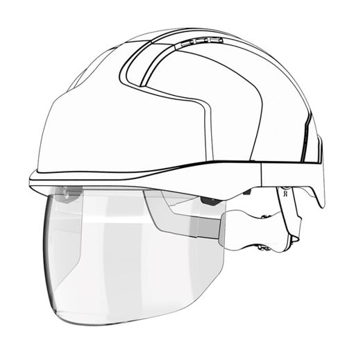 Picture of Replacement Integrated Anti Mist Anti Scratch KN Shield for EVO®VISTAshield® Helmet