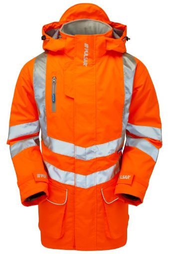 Picture of PULSAR Rail Spec Unlined Storm Coat - Orange