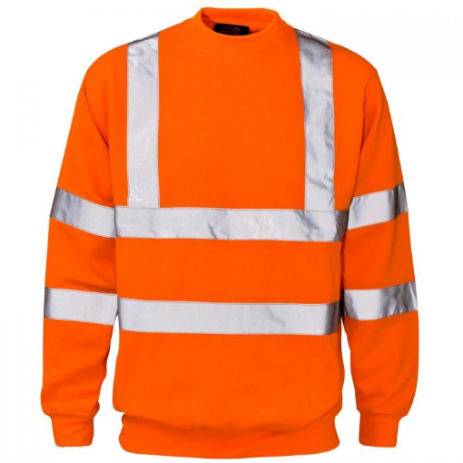 Picture of Hi Vis Orange Crew Neck Sweatshirt