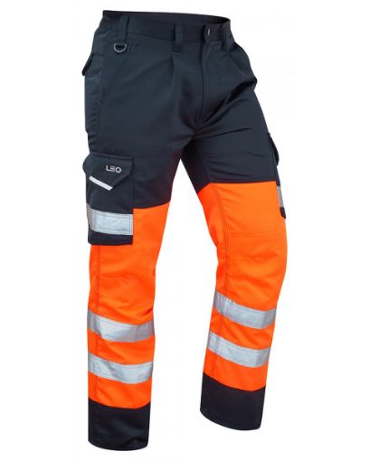 Picture of  BIDEFORD ISO 20471 Class 1 Cargo Trouser in Orange/Navy 