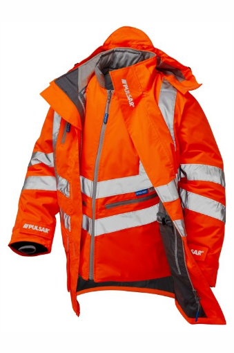 Picture of PULSAR Rail Spec 7-in-1 Storm Coat-Orange