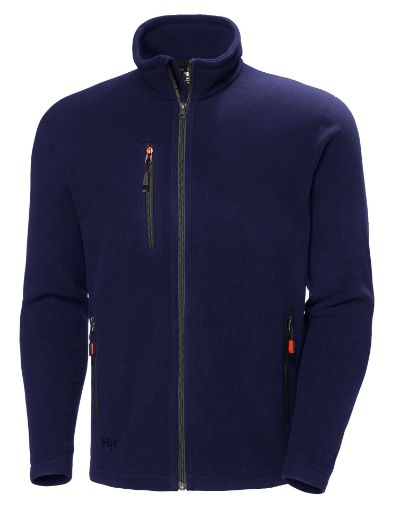 Picture of Oxford Fleece Jacket - 590 Navy