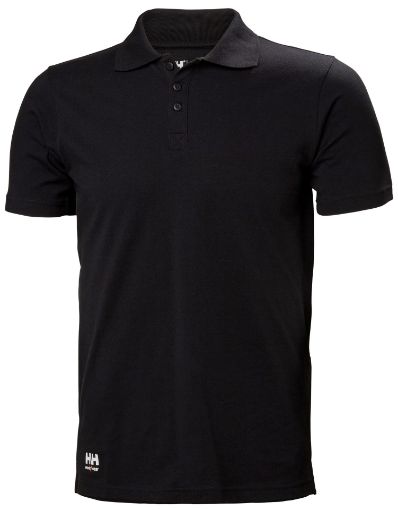 Picture of Helly Hansen Black Classic Polo Shirt - 79167