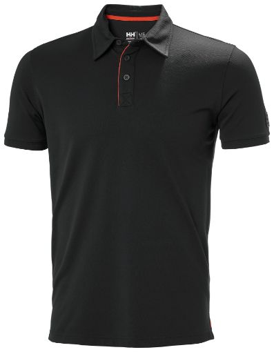 Picture of Helly Hansen Black Kensington Tech Polo Shirt - 79248