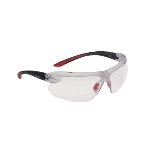 Picture of Bolle IRI-S Platinum IRIDPSI2.5 Clear Safety Glasses With Reading Area 2.5