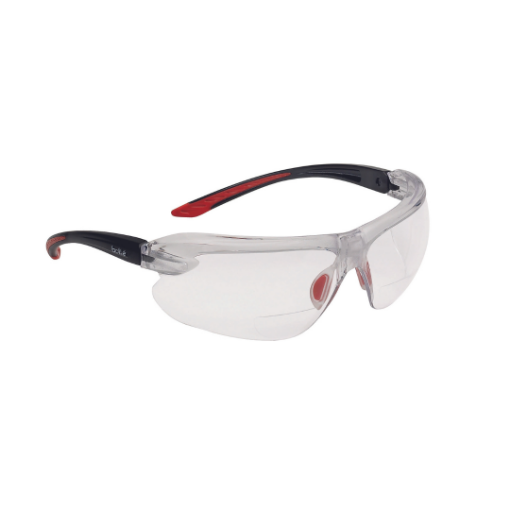 Picture of Bolle IRI-S Platinum IRIDPSI1.5 Clear Safety Glasses With Reading Area 1.5