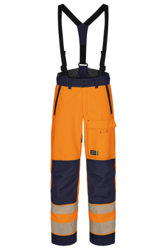 High-Visible-ladies-Shell-Trousers-Orange-and-Navy