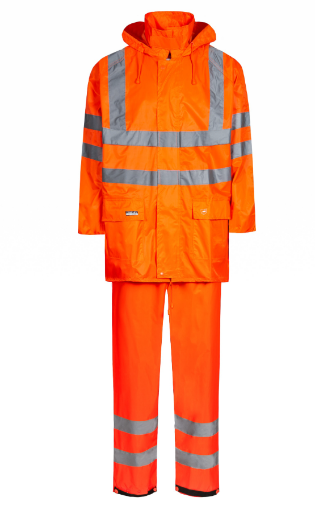 Hi-vis-Rainset-with-jacket-and-trousers-for-safety