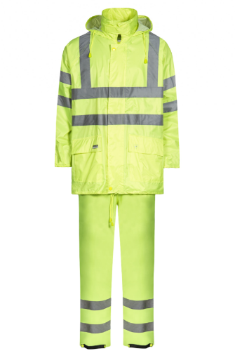 Hi-vis-Rainset-with-jacket-and-trousers-for-safety