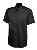 Uneek-Mens-Pinpoint-Oxford-Half-Sleeve-Shirt 