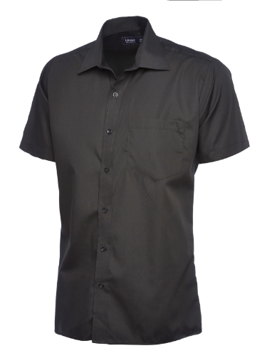 Uneek-Mens-Poplin-Half-Sleeve-Shirt