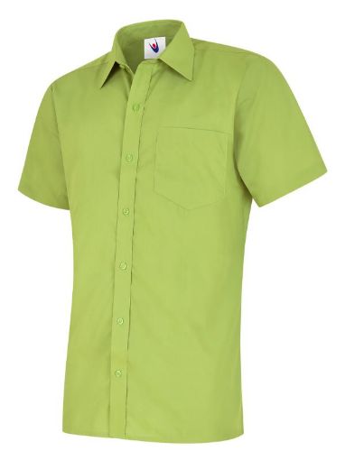 Uneek-Mens-Poplin-Half-Sleeve-Shirt