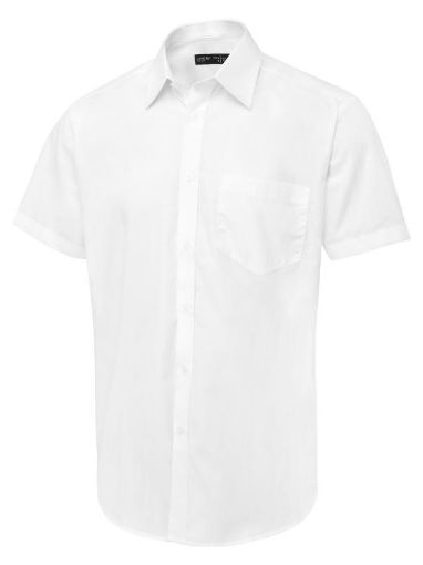 Uneek-Men's-Short-Sleeve-Poplin-Shirt